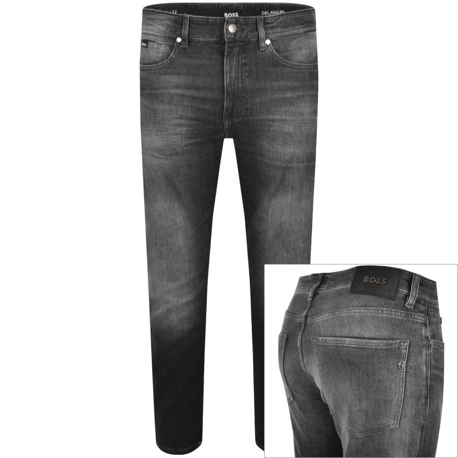 Image number 1 for BOSS Delaware Slim Fit Jeans Grey