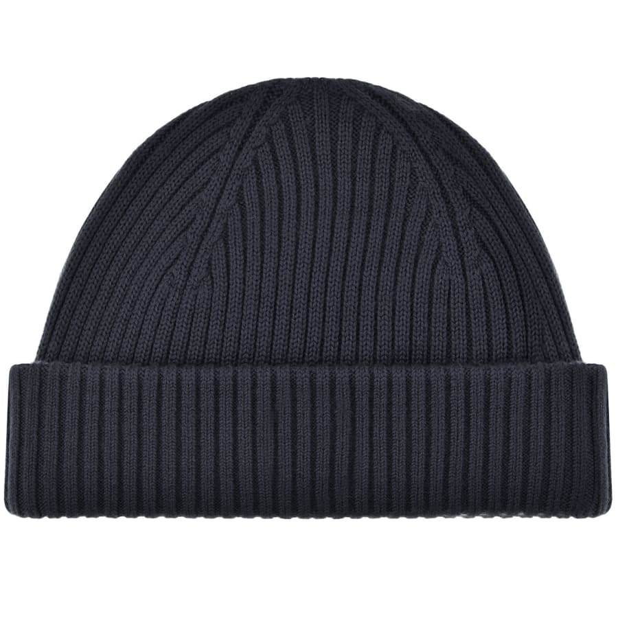 Image number 2 for Parajumpers Ribbed Beanie Hat Navy