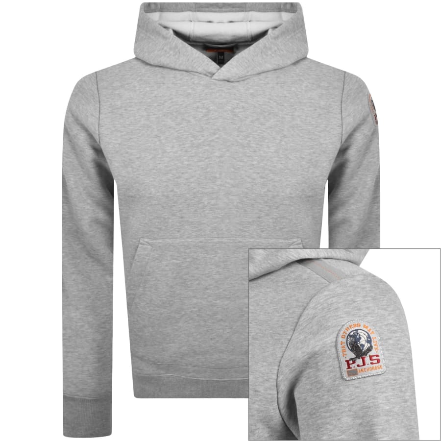 Image number 1 for Parajumpers Everest Hoodie Grey