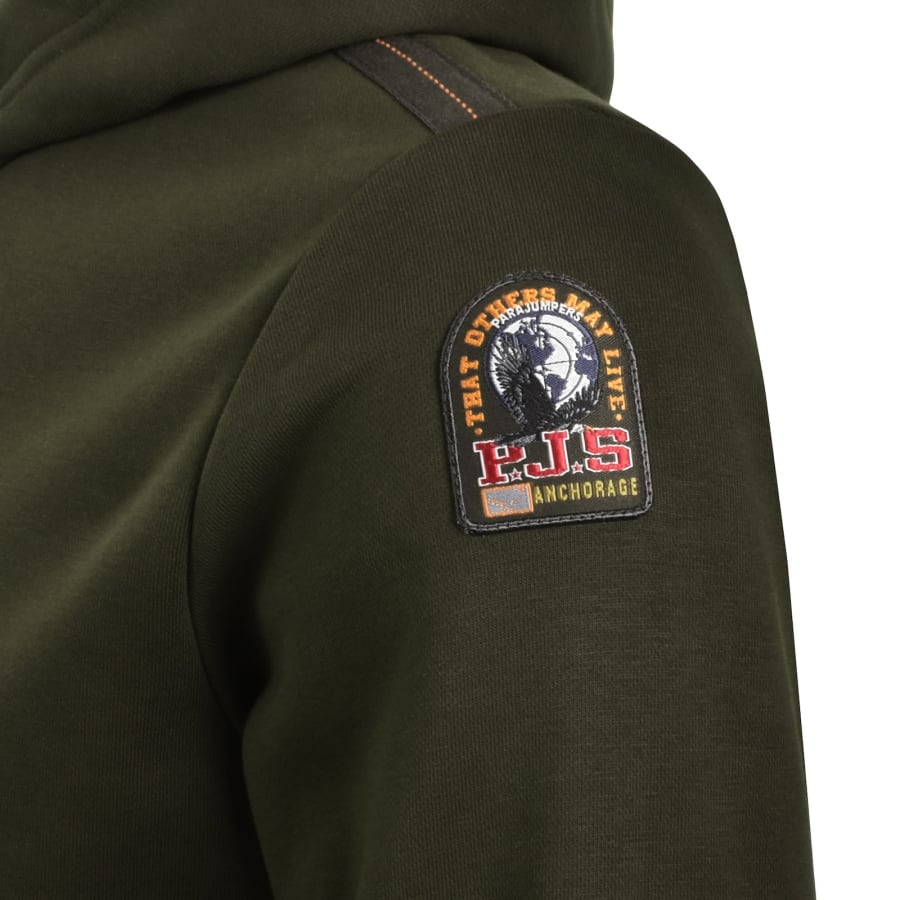Image number 4 for Parajumpers Everest Hoodie Deep Moss Green
