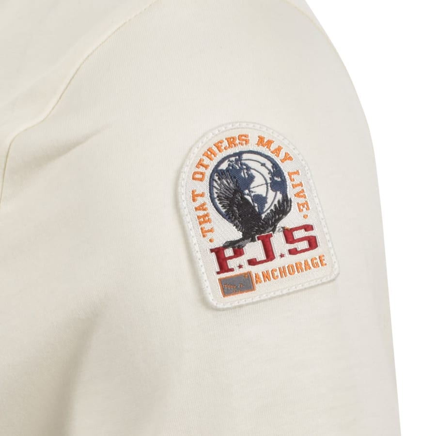 Image number 4 for Parajumpers Shispare T Shirt Cream