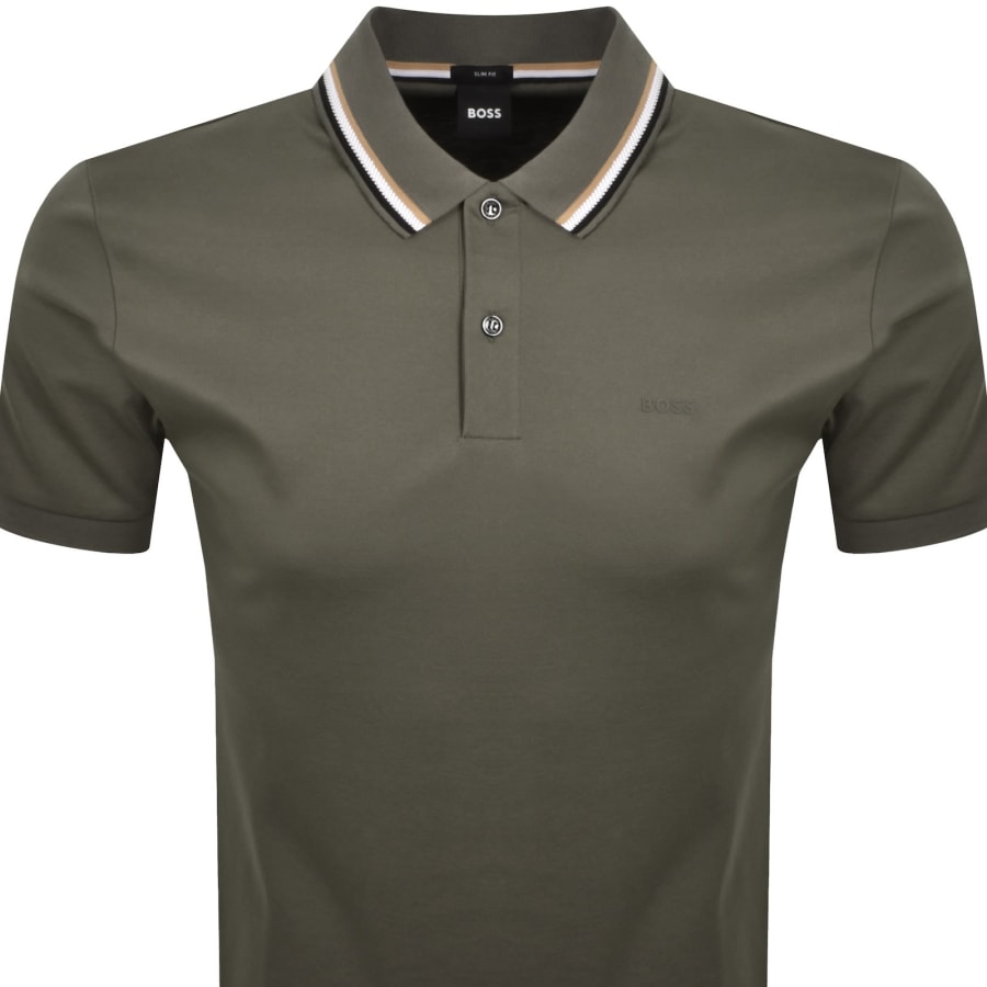 Image number 2 for BOSS Penrose 38 Polo T Shirt Green