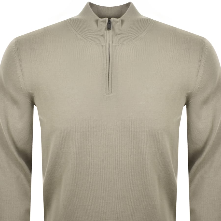 Image number 2 for BOSS Ebenji Knit Jumper Beige