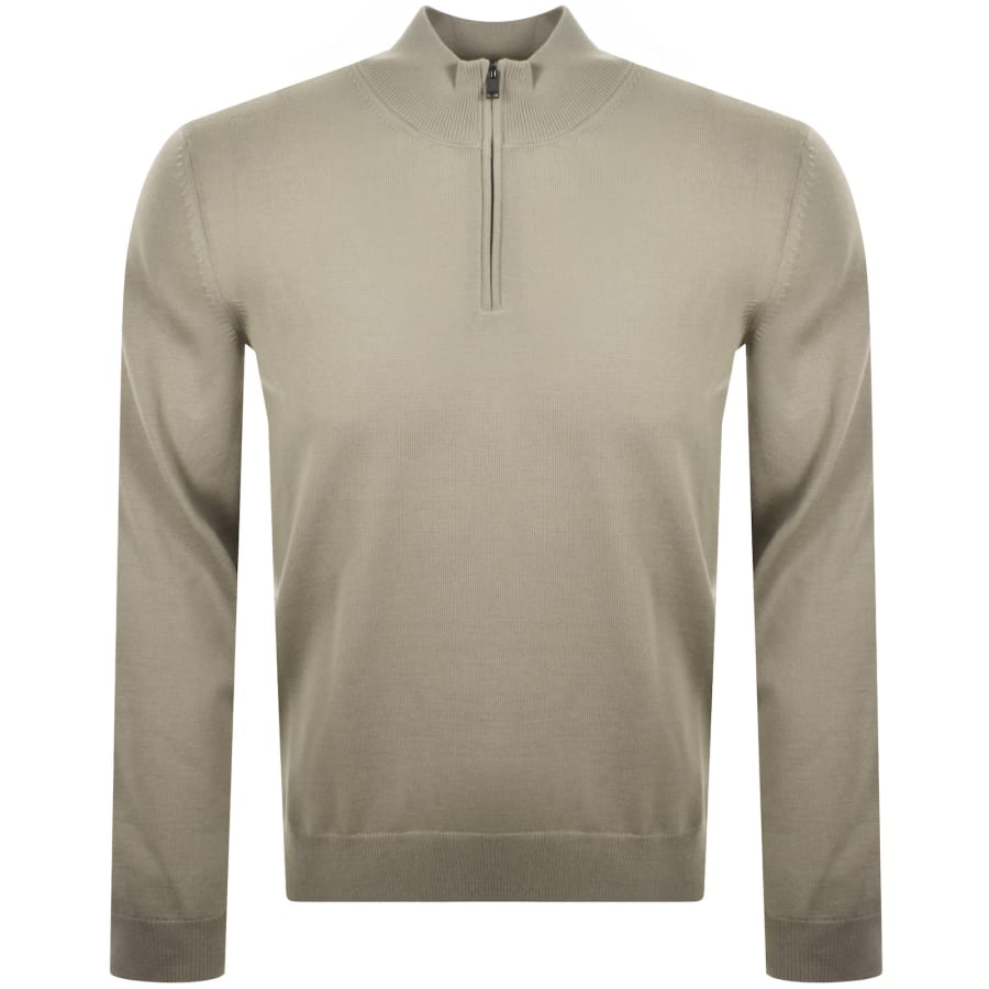 Image number 1 for BOSS Ebenji Knit Jumper Beige
