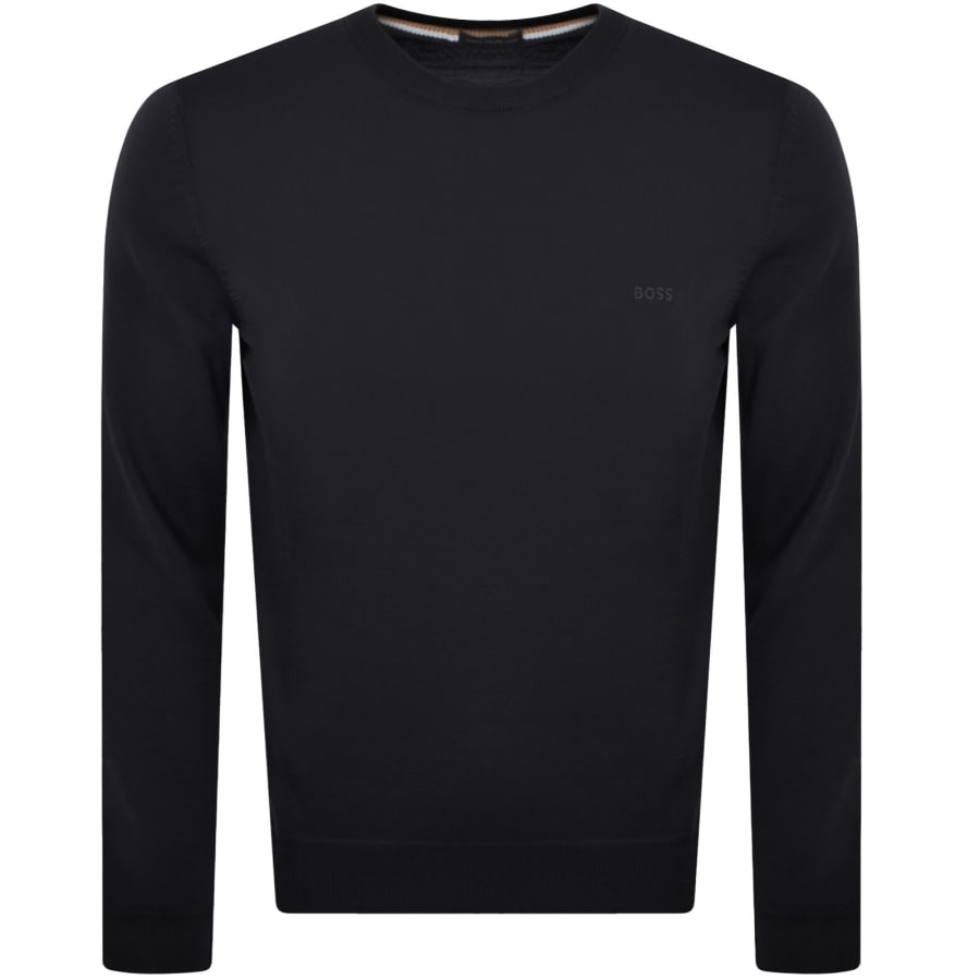 Image number 1 for BOSS Botto L Knit Jumper Navy