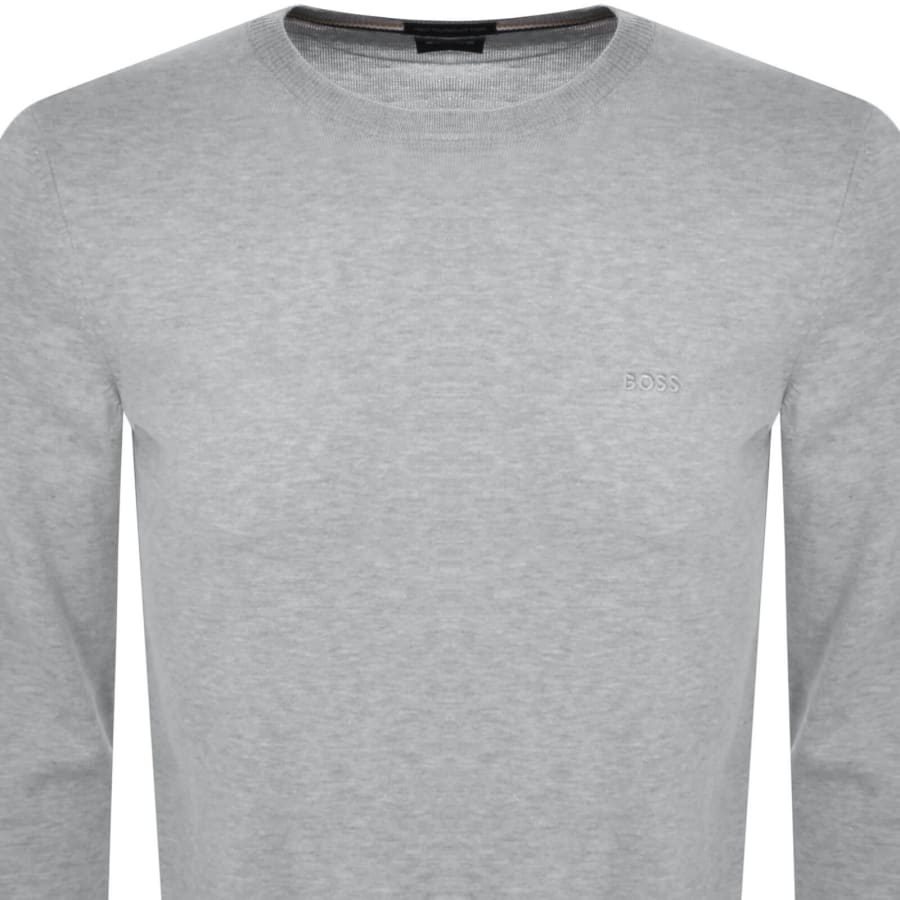 Image number 2 for BOSS Botto L Knit Jumper Grey