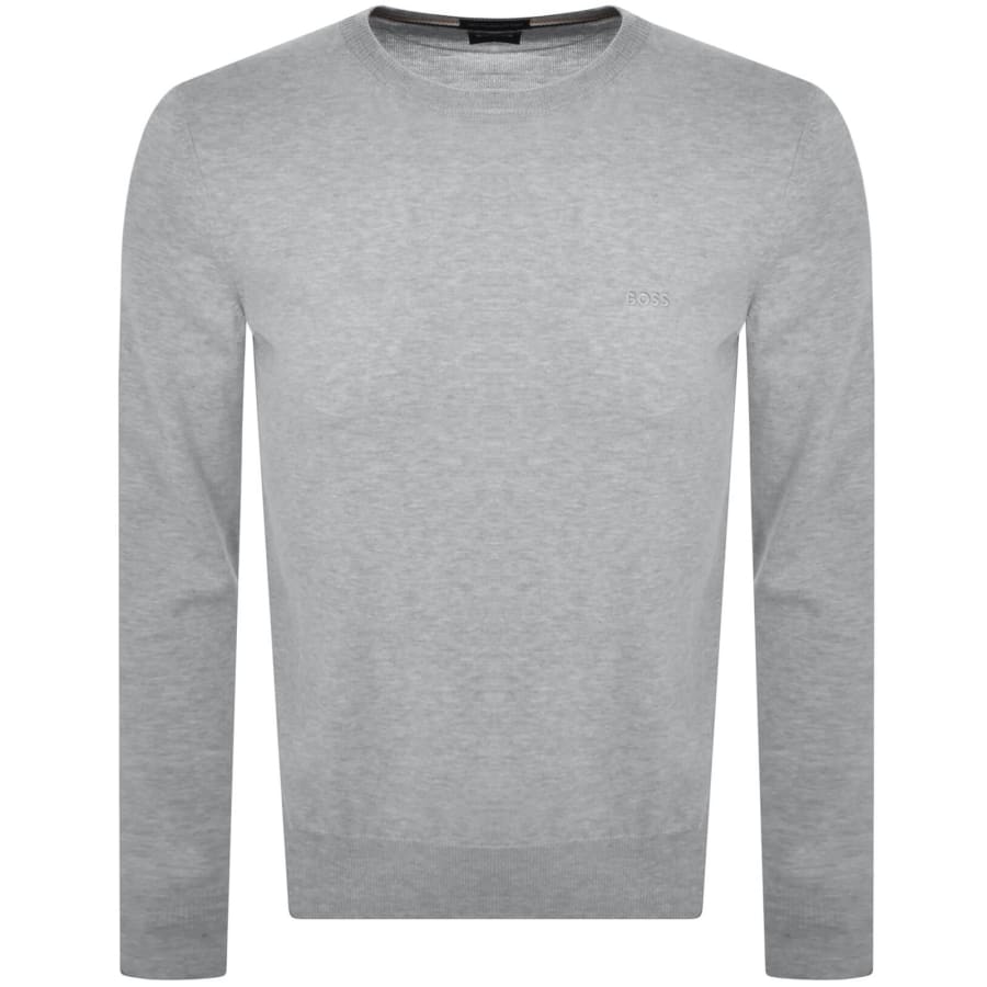 Image number 1 for BOSS Botto L Knit Jumper Grey