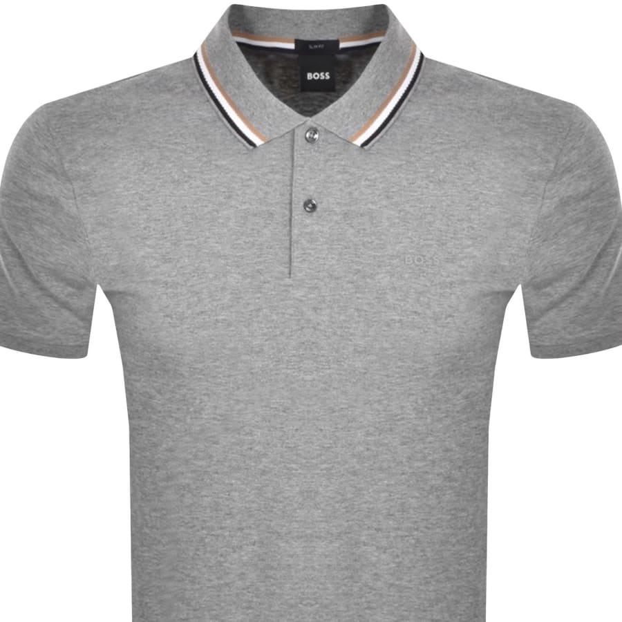Image number 2 for BOSS Penrose 38 Polo T Shirt Grey