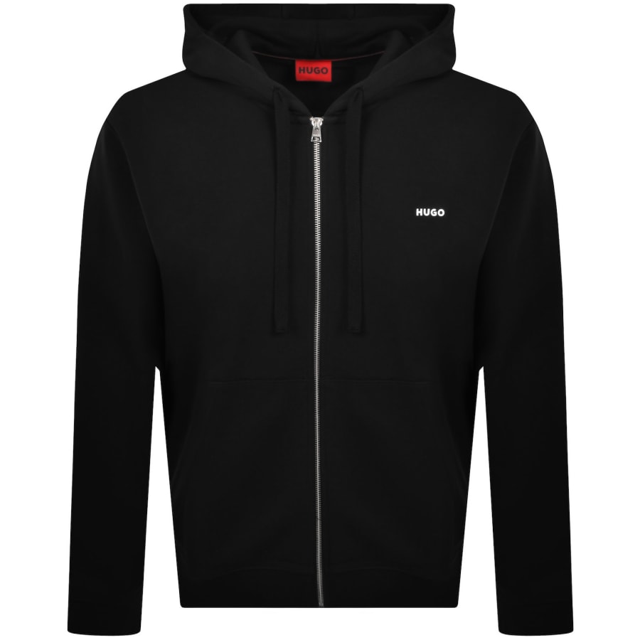 Image number 1 for HUGO Dapo Full Zip Hoodie Black