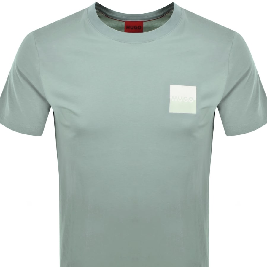 Image number 2 for HUGO Dapusi Crew Neck T Shirt Green