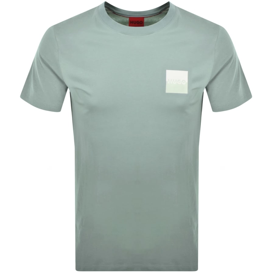 Image number 1 for HUGO Dapusi Crew Neck T Shirt Green