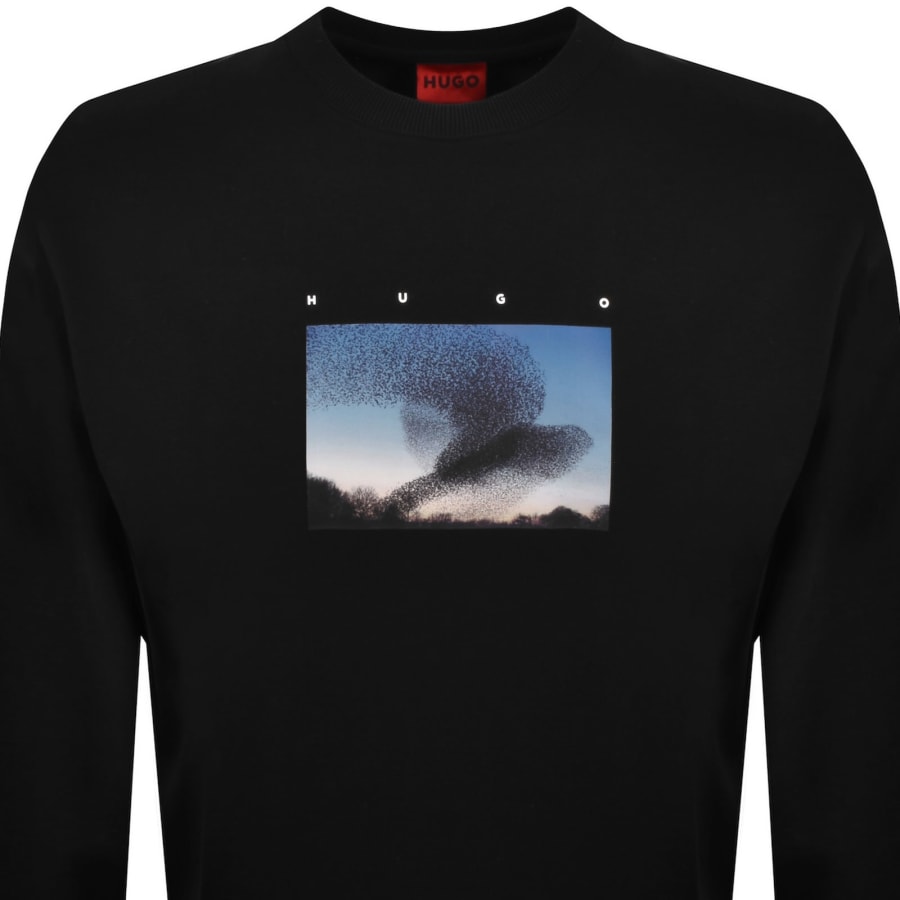 Image number 2 for HUGO Dorizonto Relaxed Fit Sweatshirt Black