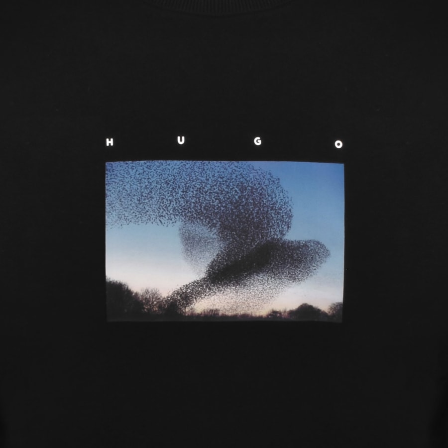 Image number 3 for HUGO Dorizonto Relaxed Fit Sweatshirt Black