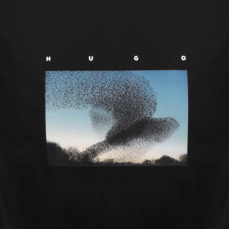 Image number 4 for HUGO Dorizon Crew Neck T Shirt Black