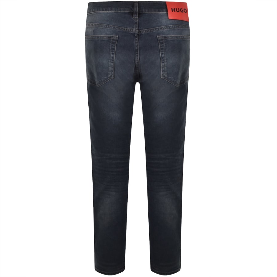 Image number 3 for HUGO 708 Slim Jeans Mid Wash Blue