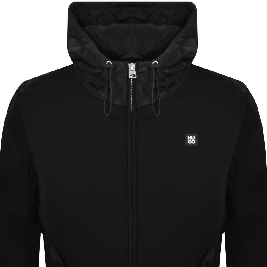 Image number 2 for HUGO Sylon Full Zip Knit Jacket Black