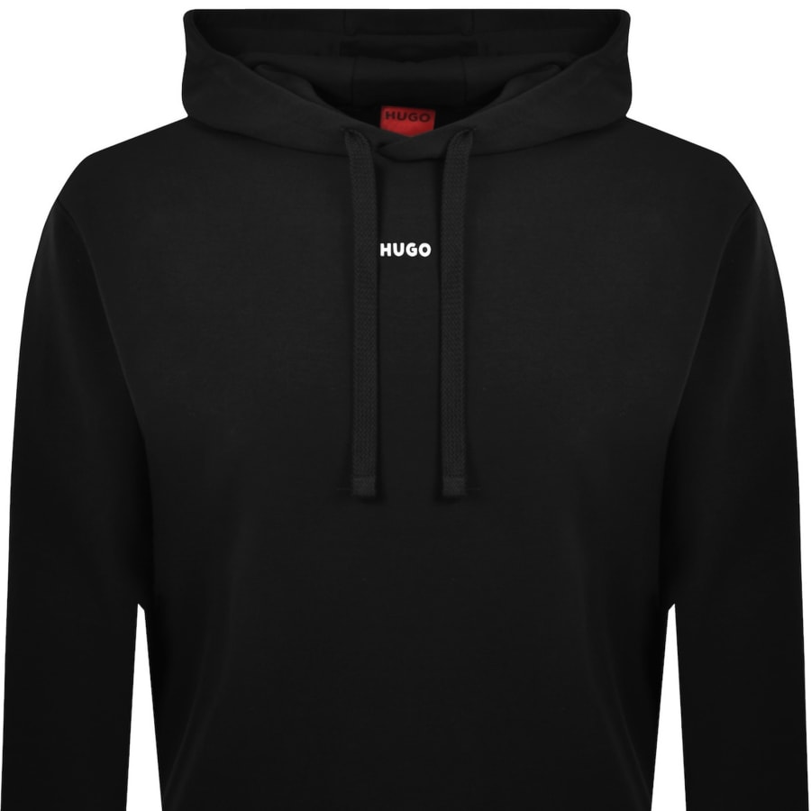 Image number 2 for HUGO Dapo Hoodie Black