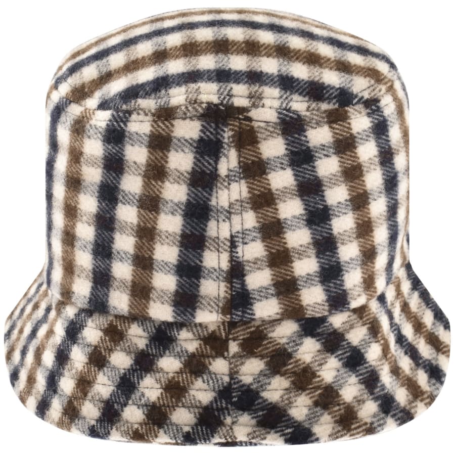 Image number 2 for Aquascutum Wool Bucket Hat Small Check