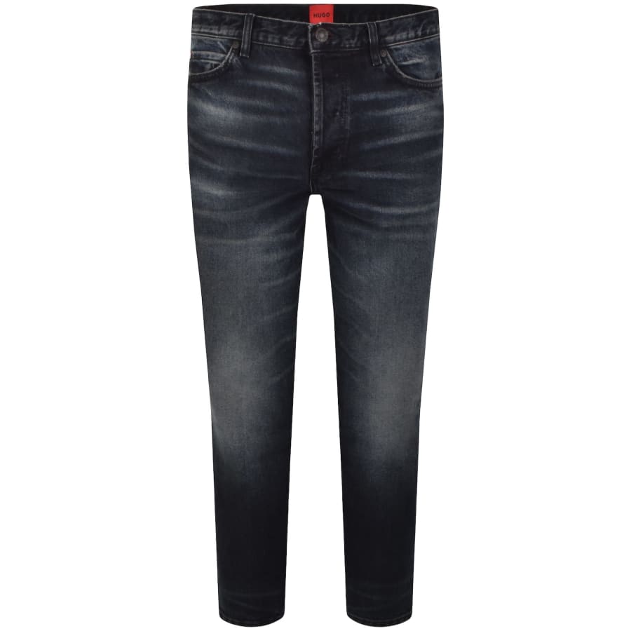 Image number 2 for HUGO 634 Tapered Fit Jeans Medium Blue