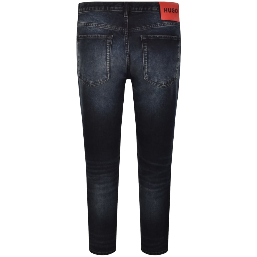 Image number 3 for HUGO 634 Tapered Fit Jeans Medium Blue