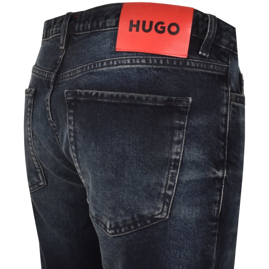 Image number 4 for HUGO 634 Tapered Fit Jeans Medium Blue