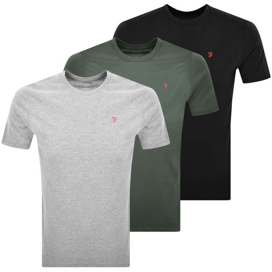 Image number 1 for Farah Lounge 3 Pack Nevins T Shirts