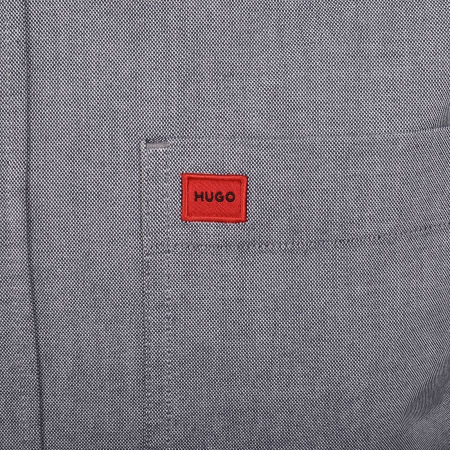 Image number 3 for HUGO Long Sleeved Evito Shirt Navy