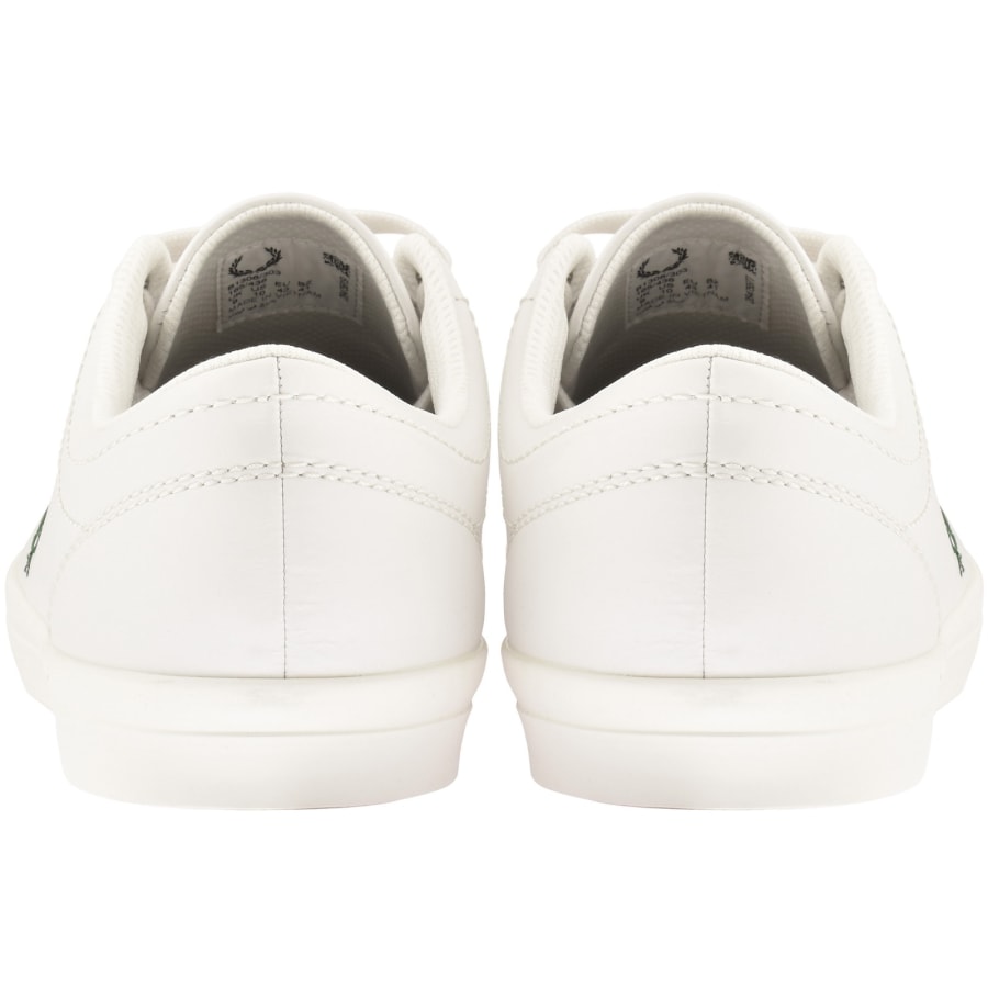 Image number 2 for Fred Perry Baseline Leather Trainers White