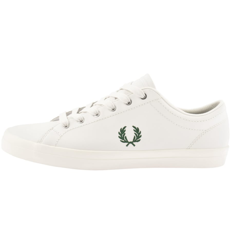 Image number 1 for Fred Perry Baseline Leather Trainers White