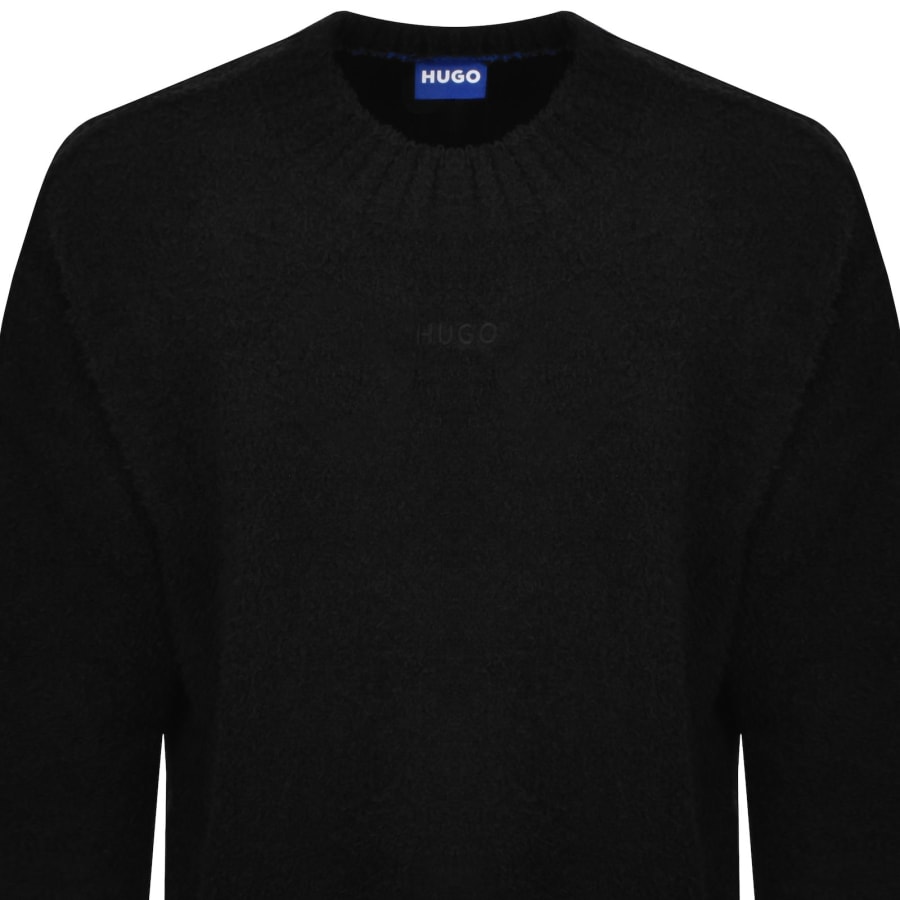 Image number 2 for HUGO Blue Sanou Boucle Jumper Black