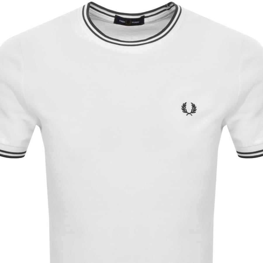 Image number 2 for Fred Perry Twin Tipped T Shirt White