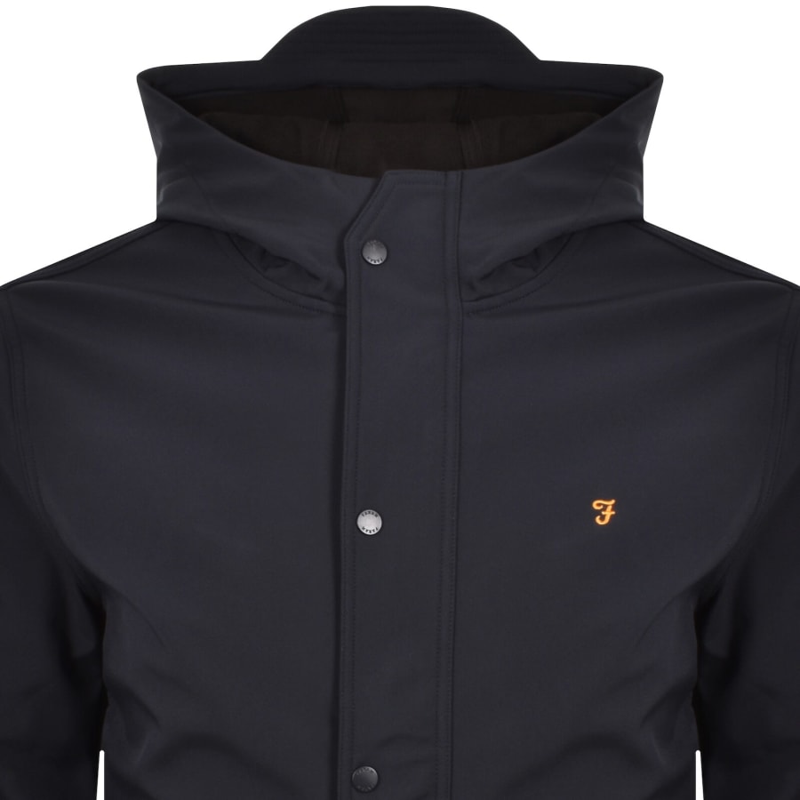 Image number 2 for Farah Brydon Softshell Jacket Navy