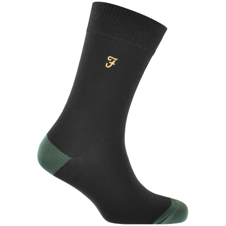 Image number 3 for Farah Kibor 5 Pack Socks Black
