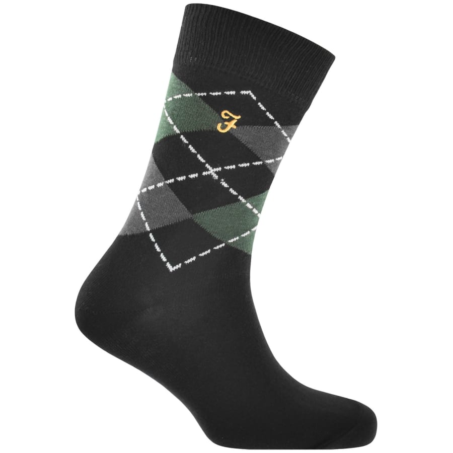 Image number 4 for Farah Kibor 5 Pack Socks Black