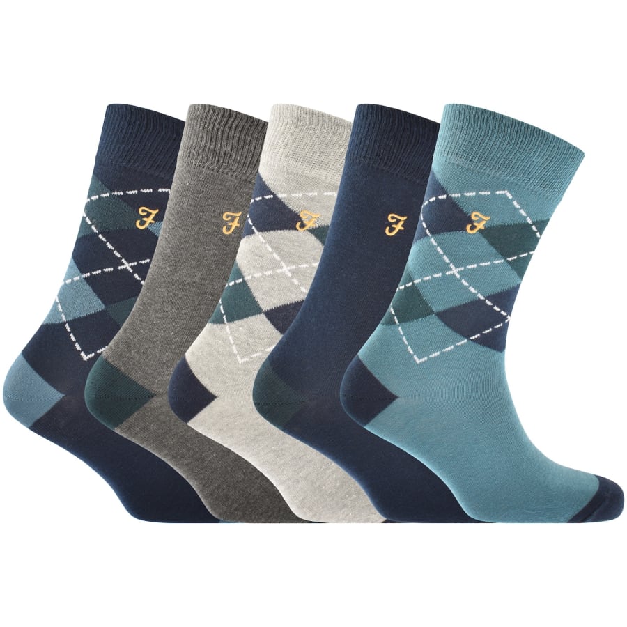 Image number 1 for Farah Surmi 5 Pack Socks