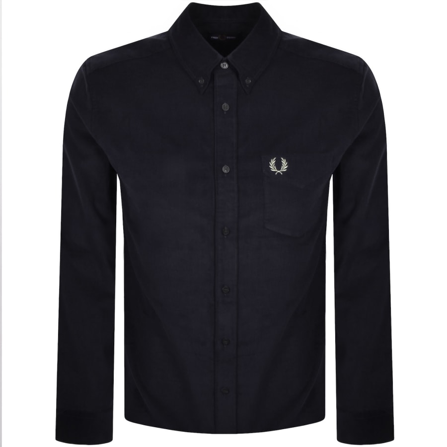 Image number 1 for Fred Perry Needle Corduroy Shirt Navy