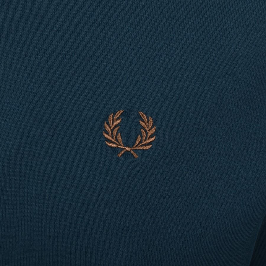 Image number 3 for Fred Perry Half Zip Sweatshirt Blue