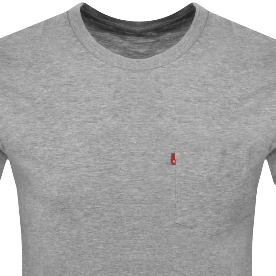 Image number 2 for Levis Original Classic Pocket T Shirt Grey