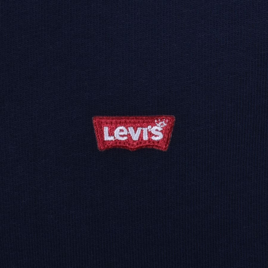 Image number 3 for Levis Original Quarter Zip Sweatshirt Navy