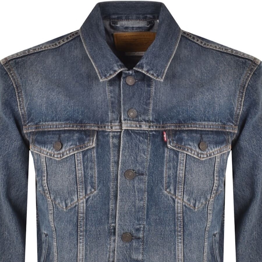 Image number 2 for Levis Denim Trucker Jacket Blue
