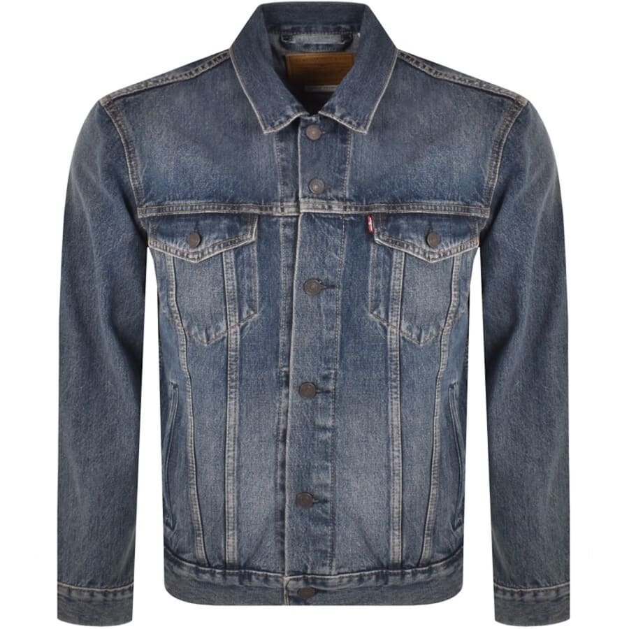 Image number 1 for Levis Denim Trucker Jacket Blue