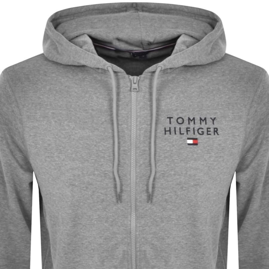 Image number 2 for Tommy Hilfiger Full Zip Hoodie Grey