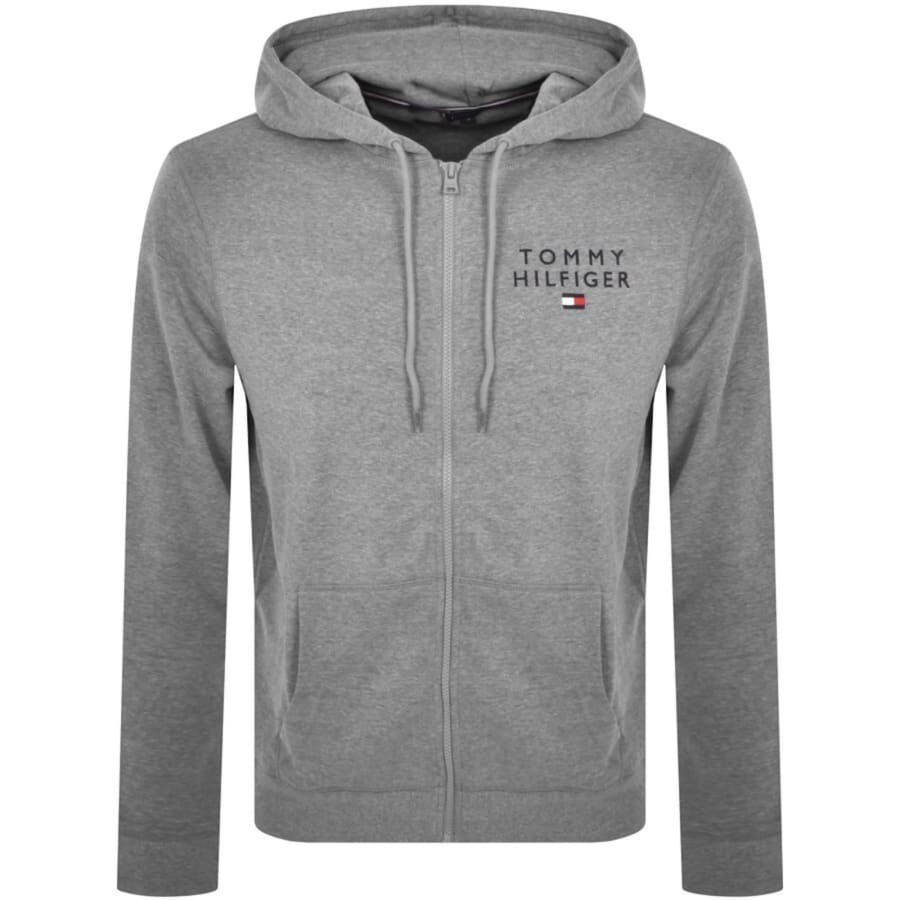 Image number 1 for Tommy Hilfiger Full Zip Hoodie Grey