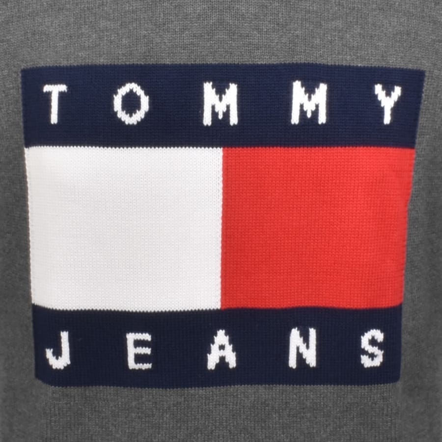 Image number 3 for Tommy Jeans Knit Jumper Black Heather