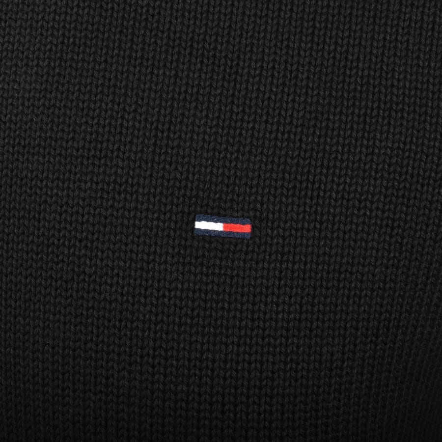 Image number 3 for Tommy Jeans Flag Slim Fit Jumper Black