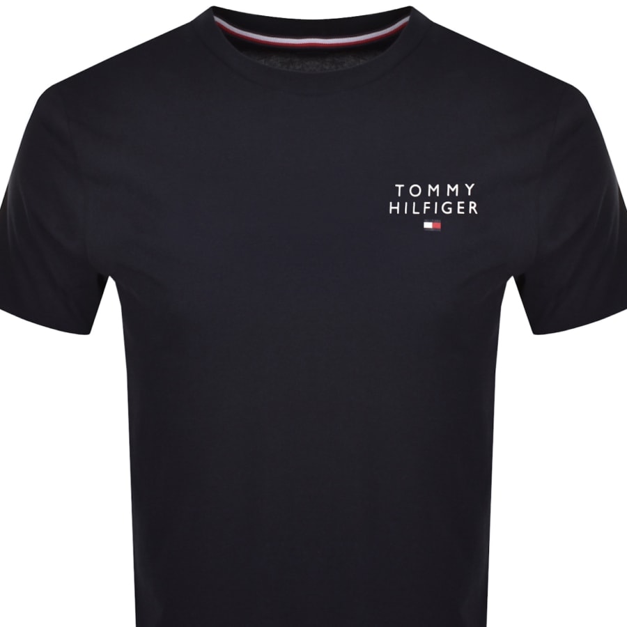 Image number 2 for Tommy Hilfiger Logo T Shirt Navy