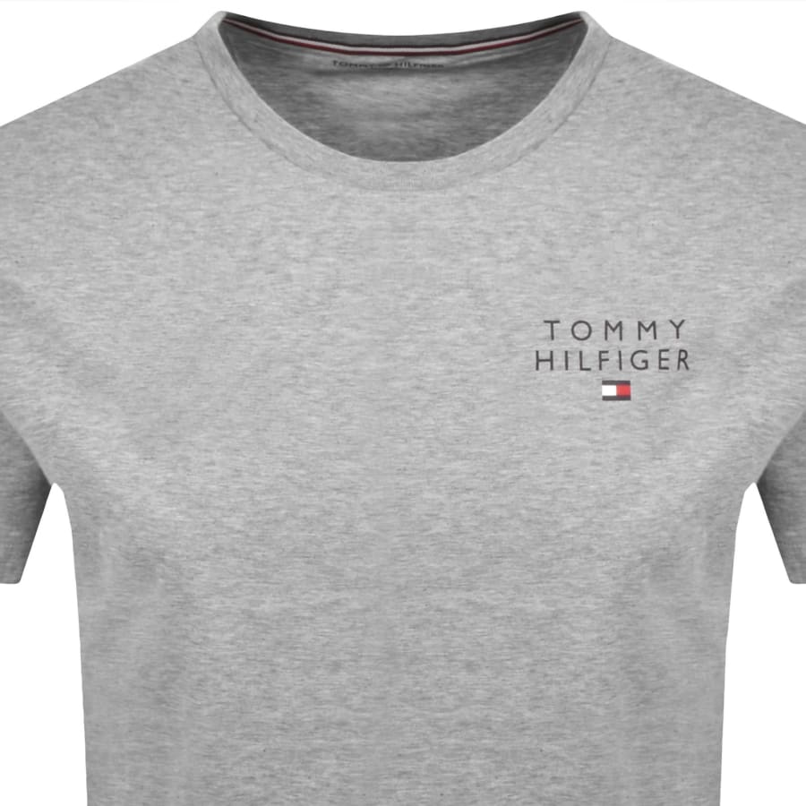Image number 2 for Tommy Hilfiger Logo T Shirt Grey
