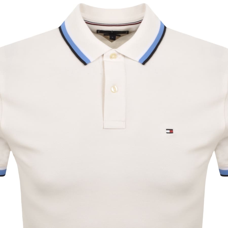 Image number 2 for Tommy Hilfiger Polo T Shirt Cream