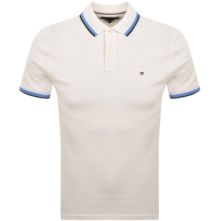 Image number 1 for Tommy Hilfiger Polo T Shirt Cream