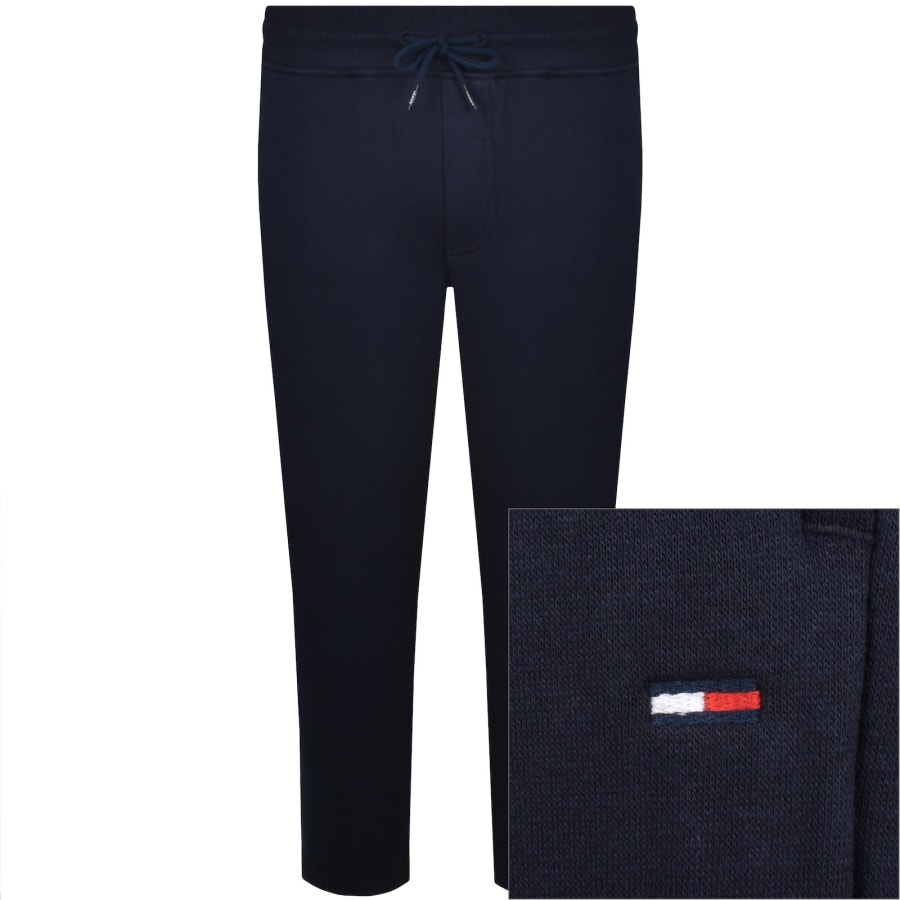 Image number 1 for Tommy Jeans Slim Fit Badge Joggers Navy
